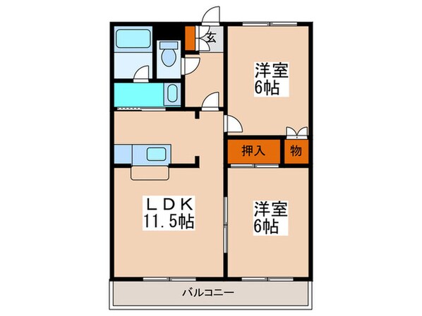 アム－ルパレスの物件間取画像